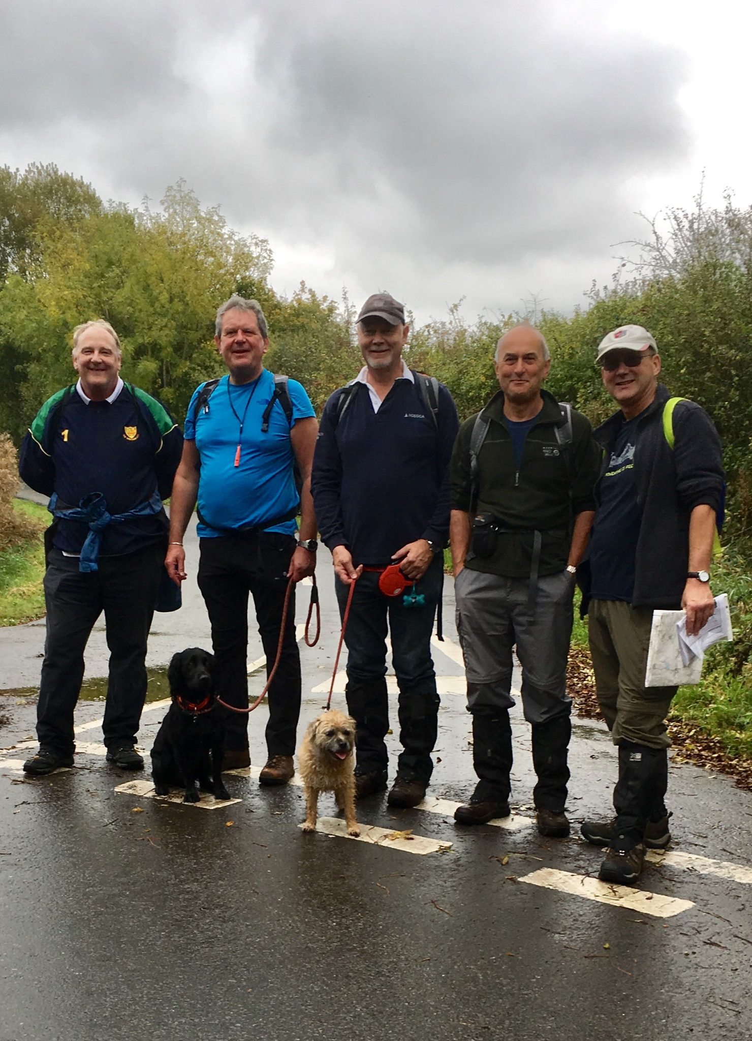 Richard Callaghan with Martin Stevens, Mike Webb, Ainsley Wallace, Shannon Killarney